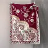 Nuevo chal de cachemir estampado de alta gama transfronterizo para primavera y verano, manta de aire acondicionado de doble uso, chal cálido para viajar