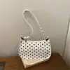 Bolsa Vintage de Bolinhas para Comércio Exterior, Bolsa Pequena Brilhante, Estilo Coreano, Moderna para Viagens Diárias, Bolsa de Ombro de Abaixo do Braço