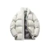 Novo casaco esportivo de inverno espesso moda masculina tendência gola alta manga longa jaqueta acolchoada de algodão quente e confortável jaqueta acolchoada de algodão para lazer