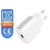 Cargador inalámbrico para teléfono móvil estándar coreano KC 18W cargador de un solo puerto certificación CE 5V9V12VQC3.0 adaptador de cabezal de carga