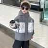 Cortavientos con Capucha Grueso para Niños Otoño Invierno Ropa de Algodón 2026 Nuevo Estilo Fresca Ropa de Invierno para Bebé Chaqueta Parka Acolchada