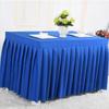 Juego de Falda de Mesa como Mantel para Reuniones Mesa Fría de Catering Escritorio de Registro Cubierta de Mesa para Actividad de Exposición Cubierta de Mesa Rectangular Roja
