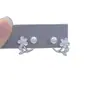 Pendientes de Aguja de Plata S925 Pendientes de Perla Florales Lujo Accesible para Mujer Sentido de Diseño de Nicho Moda Simples Elegantes Versátiles Pendientes