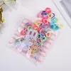 Diadema para el cabello de niños estilo coreano, diadema de alta elasticidad, tocado de aro de toalla colorido para bebé