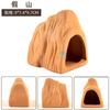 Escondite para Paisajismo de Acuario, Maceta de Arcilla Roja, Agujero de Desove para Mini Loros, Tanque de Cría, Cueva de Escondite para Crías de Cíclidos, Nido para Camarones
