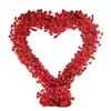 Decoración de Arco con Forma de Corazón para Celebración de Boda Arreglo Floral para Boda Flores Artificiales Flores Falsas Arco de Hierro con Forma de Corazón para Propuesta