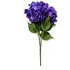 Ramo Artificial de Hortensias de 5 Cabezas para Decoración de Bodas, Arreglo para Salón de Bodas, Ramo de Flores Artificiales de Tela de Seda, Accesorios para Arreglos Florales DIY, Múltiples Colores Disponibles