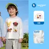 Ropa de Manga Larga de Lyocell para Bebés y Niños Pequeños, Camiseta de Manga Corta con Dibujos Animados, Ropa de Verano Estampada para Niños