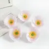 Cabeza de Flor de Amapola Simulada con un Diámetro de 8 cm, Accesorio para Pasador de Pelo DIY, Decoración Floral para Ropa, Empaque de Caja de Dulces para Bodas