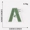 Adesivos de Bordado Doku 26 Letras Inglesas Pinyin Animal Patch Autoadesivo Adesivos Acessórios para Roupas Diário DIY Adesivos de Tecido