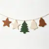 Colgantes de Fieltro, Manualidades de Fieltro de Fibra Sintética, Artículos de Decoración Navideña, Guirnaldas Colgantes de Fieltro para Árbol de Navidad