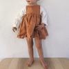 [Venta de Liquidación] Vestido Chaleco sin Mangas de Algodón y Lino para Niña, Vestido Casual A-Line Lindo y Elegante