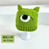 O Mesmo Chapéu do Piyou, Desenho Animado Verde do Shrek, Touca de Morango Engraçada e Fofa, Gorro de Lã Tricotado para o Inverno