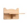 Plataforma de salto de madera maciza para gatos montada en la pared, estante de escalada de madera para gatos, juguete para moler garras de gato, nido colgante de madera maciza para gatos
