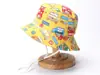 Comercio exterior impresión sombrero de pescador para bebé verano nuevo protección solar sombrero tipo cubo lindo caricatura sombrero de niño femenino G282
