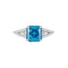 Anillo cuadrado de plata esterlina S925 para mujer con corte de flor de hielo y diamante de alto carbono, moda europea y americana, lujo ligero, Amazon europeo y americano, transfronterizo