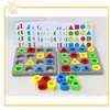 Juego de Mesa de Educación Temprana para Niños con Habilidad Manual, Pensamiento Espacial, Forma de Tarjeta, Emparejamiento, Transfronterizo, Nuevo Producto