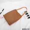 Bolsa de Paja del Sudeste Asiático Bolsa de Vacaciones de Verano Bolso de Mano para Mujer Bolso de Playa Bolso Tejido para Mujer Bolso Cubo de Hombro