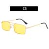 2026 Nuevas Gafas de Sol Metálicas Cuadradas de Doble Puente Estilo Europeo y Americano Transfronterizas Tendencia Versátil Personalidad Gafas de Sol Unisex