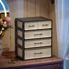 Caja de Almacenamiento de Cosméticos Tipo Cajón para el Hogar, Escritorio, Cuidado de la Piel, Base de Maquillaje, Color, Organizador de Estante Multicapa a Prueba de Polvo
