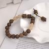 Nuevo Pulsera Bamboo Shore Pulsera Tejida para Mujer Pulsera de la Suerte para Novia Novio Levantamiento Pulsera Ajustable