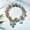Atacado Pulseira Flor Explosão Margarida Super Fada Joias com Contas Pulseira Feminina de Alto Padrão Joia de Mão Transfronteiriça Pequenos Produtos de Yiwu