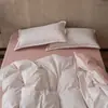 Juego de ropa de cama de tela arrugada, suave y amigable con la piel, juego de cuatro piezas para literas de dormitorio estudiantil, juego de tres piezas con sábana y sábana ajustable