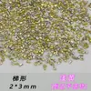5A Zircônio Amarelo Claro Chanfrado Fundo Plano Mini Diamante Enfeites, Lote Inteiro de Brilhantes Olho de Cavalo Unhas Usáveis DIY Nail Art Diamantes