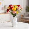 Envio Transfronteiriço de Vasos Plásticos Imitando Cerâmica Estilo Nórdico, Enfeites Criativos para Decoração de Casa, Arranjos Florais de Alto Padrão para a Sala de Estar