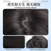 Té Negro Energético Estilo Lolita Juguetón Juvenil Doble Cola de Caballo 60cm Cabello Liso Peluca Set Completo para Cabeza