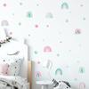 Nuevo FX-F248 Color Caricatura Punto Arcoíris Habitación Infantil Pasillo de Jardín de Niños Hogar Adhesivo de Pared Decorativo