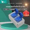 Zhenggong 158*90*60 duas juntas três furos 16A-250V tomada externa à prova de chuva ABS novo material plástico tomada à prova d'água