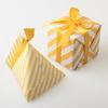 Ventas en stock cinturón arcoíris sedoso amarillo de 10 mm empaque moderno de caja de regalo de caramelo cinta de poliéster 23 metros/rollo