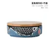 Novo Cinzeiro de Cerâmica Estilo Chinês Caixa de Bitucas para Uso Doméstico Cinzeiro Redondo Retro para Hotel Comercial com Tampa Anti-Cinzas Cinzeiro Redondo para Restaurante