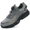 Zapatos de Protección Laboral Transfronterizos para Hombre en Verano, Antiaplastastamiento, Antipenetración, Resistentes al Desgaste, Puntera de Acero, Transpirables, Ligeros, Antideslizantes, Zapatos de Trabajo de Seguridad Protectores