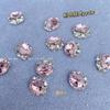 Prego jóias pombo ovo Pilha de cristal Diamante produto acabado Super Flash rosa branco Ano Novo unha Diamante Net Red Nude Diamond