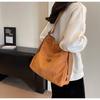 Outono e inverno corduroy três finalidades mochila saco commuter tote bag nicho design grande capacidade popular textura ombro messenger bag