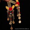 Año Nuevo estilo nacional bola de pelo roja lingote de plata moneda de cobre maquillaje antiguo accesorios para el cabello traje al por mayor Festival de Primavera tocado del Pequeño Dios de la Riqueza