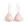 Sujetador de Espalda Descubierta con Cierre Frontal y Cuello Halter Hermoso para Mujer, Estilo de Verano Delgado, Triángulo Pequeño sin Tirantes, Sujetador Delgado Invisible con Espalda Descubierta