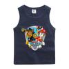 Chaleco infantil del equipo Wangwang, ropa de verano para niños, camiseta sin mangas 2022, ropa de algodón para bebés, ropa exterior, camisa de fondo