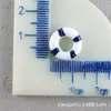 Paisaje de Barco Pequeño Accesorios de Resina de Cangrejo para Manualidades Flotador Anillo Salvavidas Estrella de Mar Ancla Adorno Flotador Accesorios de Delfín Mini para Manualidades