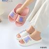 Venta al por mayor del fabricante Ins Pareja Zapatos de mujer Color puro Eva Cómodas Pantuflas de suela blanda Pantuflas para el hogar y el baño