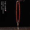 Nuevo rosario de pulsera de cuentas de barril de palo de rosa de hoja pequeña natural para hombres y mujeres, étnico, literario, para jugar, de una y doble vuelta, Buda de mano