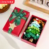 Enfeites de Árvore de Natal de Tricô Mais Vendidos no Exterior, Decorações de Natal Criativas de Crochê e Enfeites de Natal Festivos