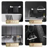 Estante para Toallas de Acero Inoxidable 304 Baño Sin Taladro Estante de Almacenamiento para Inodoro Barra de Toalla Fresca para Baño Estante Colgante