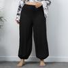 Proveedor Transfronterizo Europeo y Americano Talla Grande Pantalones de Playa para Mujer Casual Sueltos Pierna Ancha Bombachos Pantalones Ligeros 201241