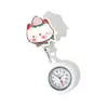 Reloj de Enfermera Retráctil de Gatito Frutal Lindo de Dibujos Animados, Reloj Electrónico Colgante Luminoso, Reloj de Bolsillo para Examen de Estudiante de Enfermería, Reloj de Pecho