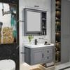 Combinación de Gabinete de Baño Nórdico Fibra de Carbono Moderno Simple Estilo Americano Gabinete de Lavabo para Baño de Apartamento Pequeño