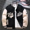 Traje de Béisbol de Gamuza para Hombre Otoño e Invierno Chaqueta Vintage Americana Primavera y Otoño Top Holgado Chaqueta de Aviador Bordada Trendy