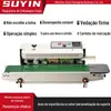 900 Máquina Seladora Contínua Totalmente Automática para Saquinhos de Chá, Sacos Plásticos, Filmes, Salgadinhos, Alimentos, Sacos de Folha de Alumínio